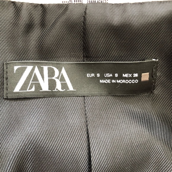NWT Zara Oversized Checkered Plaid Blazer - Picture 10 of 12